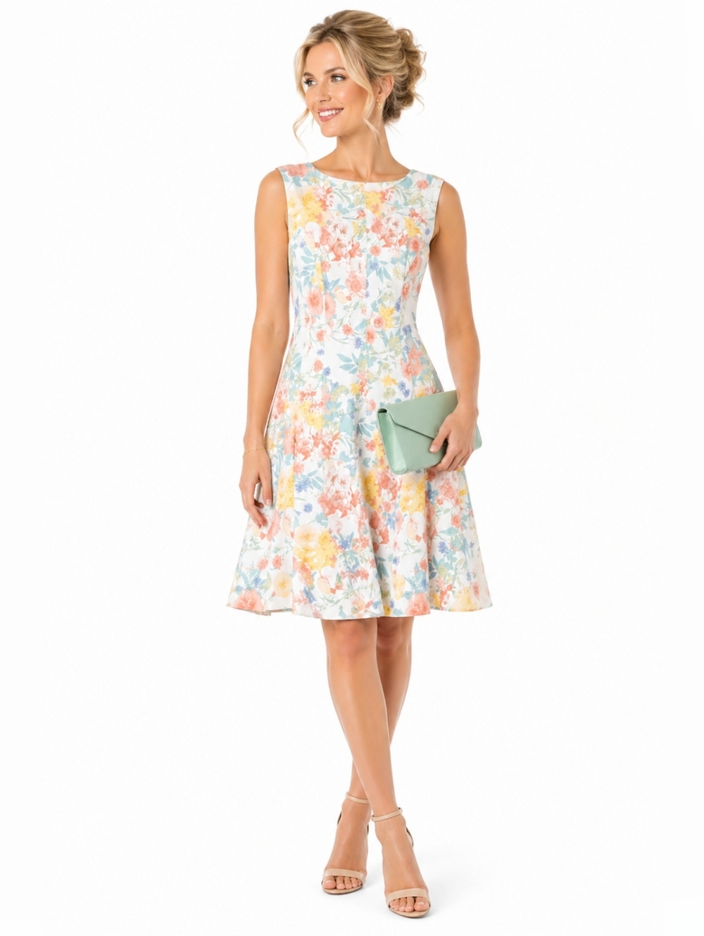 Calvin Klein Multicolor Floral Dress